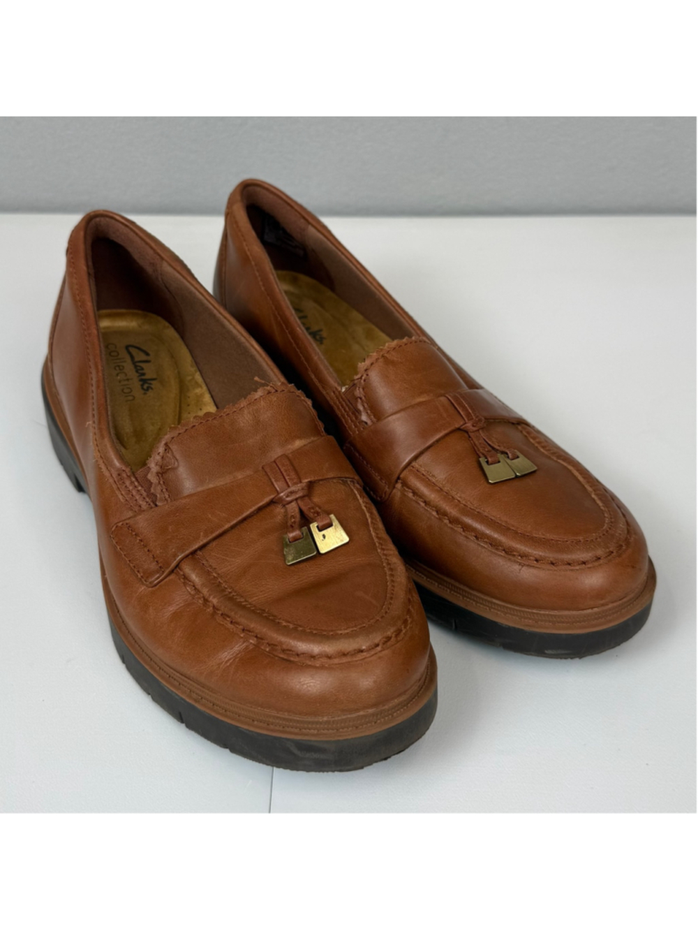 Clarks Westlynn Bella brown leather loafers-7